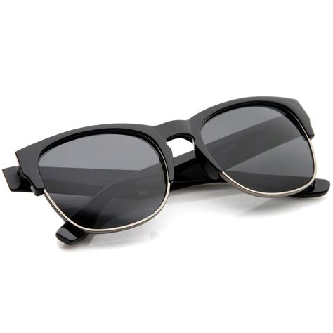 sunglasses with wide nose bridge.